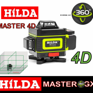 Лазерный уровень Hilda Master 4D 4GX Комплект СТАНДАРТ