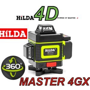 Лазерный уровень Hilda Master 4D 4GX Комплект ПРОФЕССИОНАЛ
